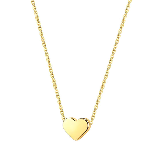 18K gold plated Stainless steel  Heart necklace, Intensity