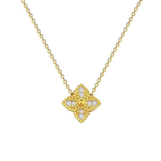 18K gold plated Stainless steel necklace, Intensity