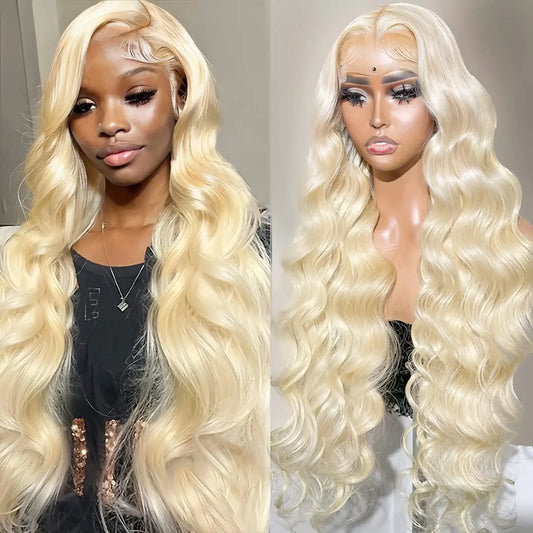 Body Wave 613 Blonde Lace Front Wig 13x4 Transparent Lace Frontal Wig