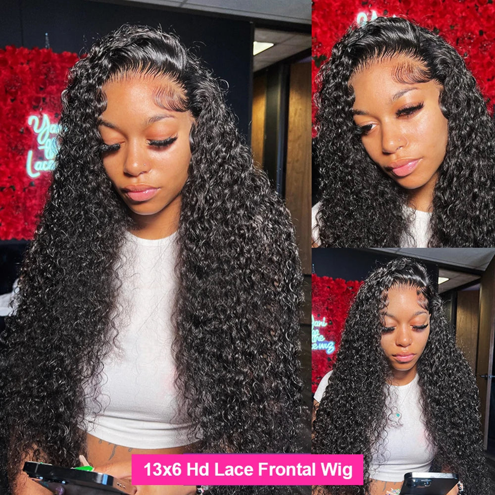 13x4 13x6 Deep Wave Lace Front Human Hair wigs