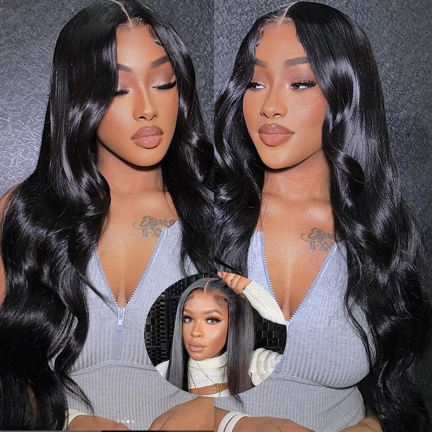 Wear and Go Glueless Lace Wig Human Hair Body Wave Pre Cut Human Hair Wigs