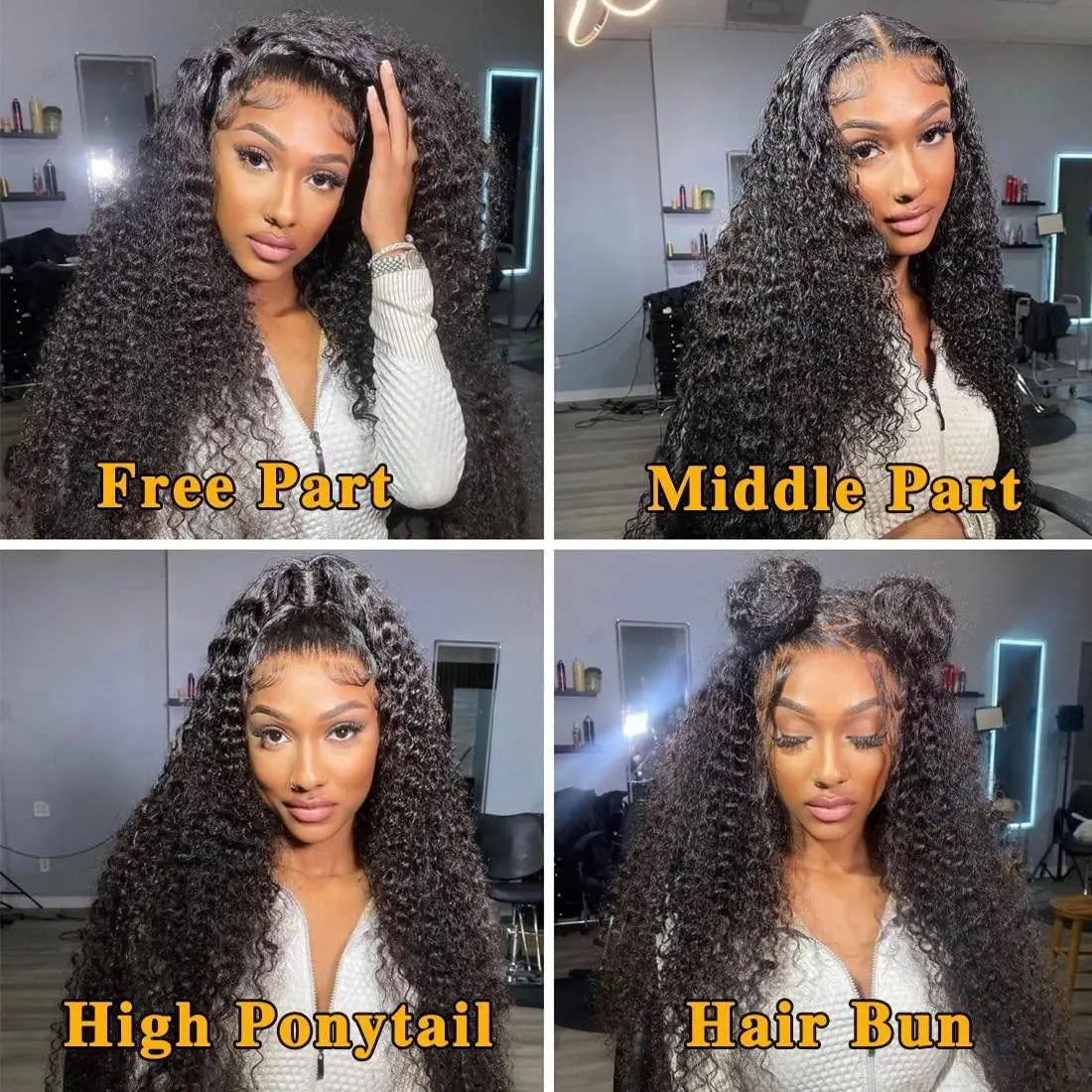 13x4 13x6 Deep Wave Lace Front Human Hair wigs