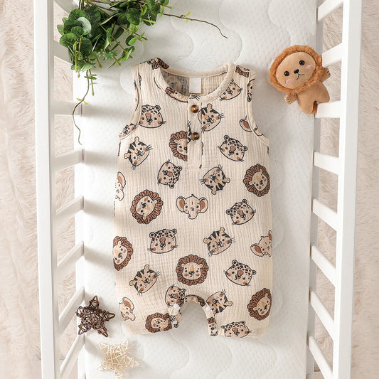 Baby boy 'Cute Cartoon animal patterns jumpsuit