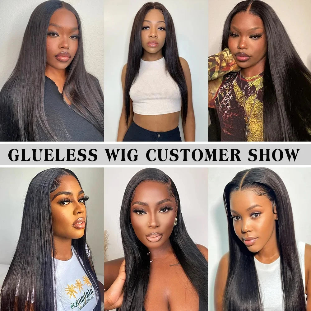 Glueless Wig 30 34 Inch Straight 13x4 13x6 HD Lace Frontal Wig Human Hair