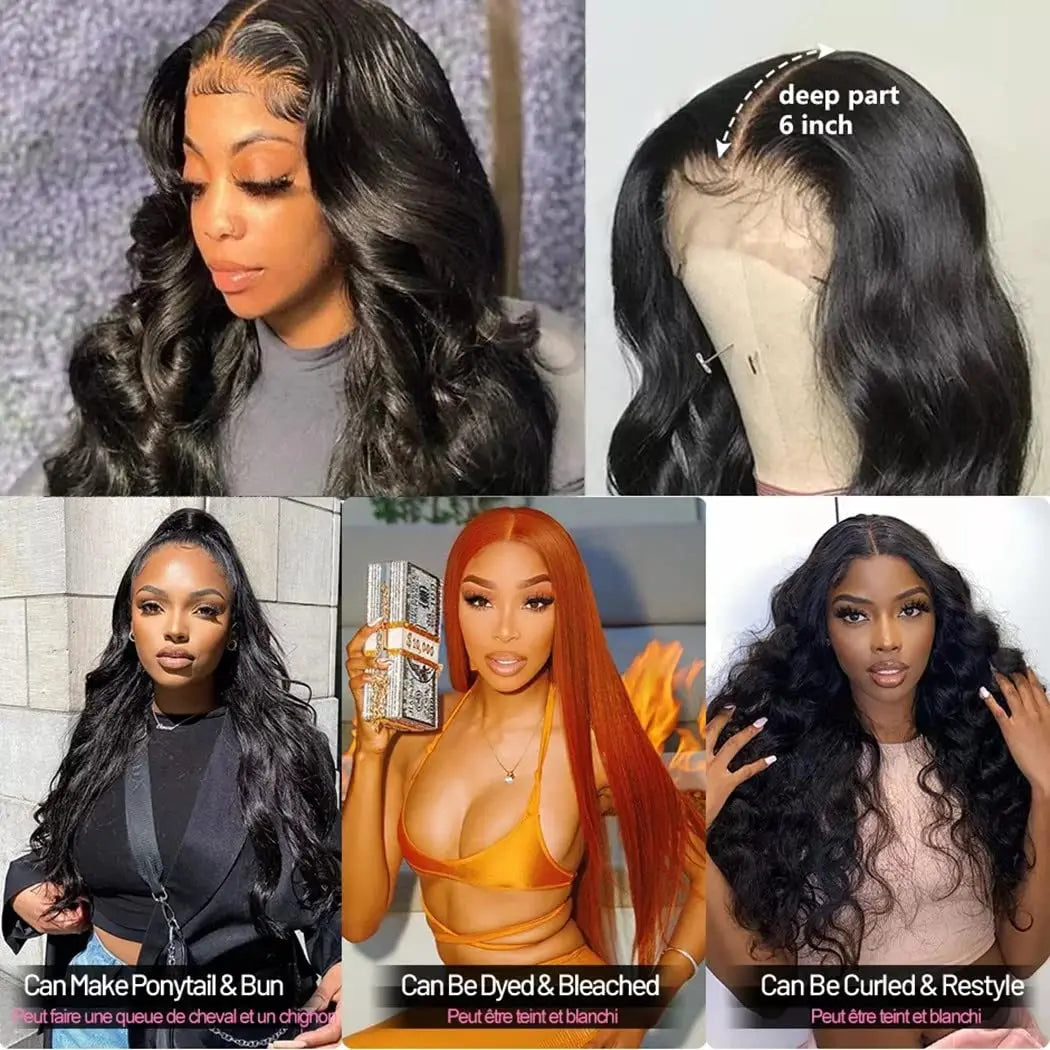 Wear and Go Glueless Lace Wig Human Hair Body Wave Pre Cut Human Hair Wigs